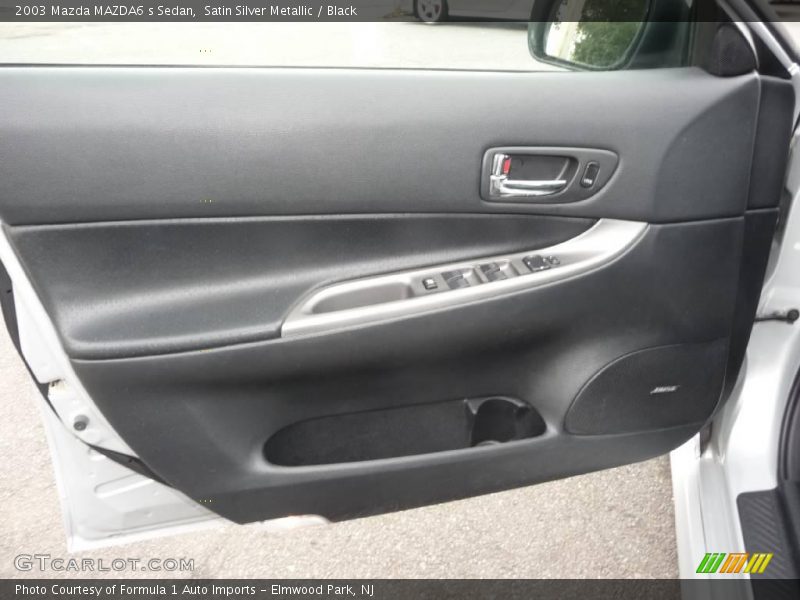Satin Silver Metallic / Black 2003 Mazda MAZDA6 s Sedan