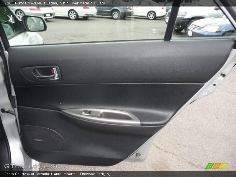 Satin Silver Metallic / Black 2003 Mazda MAZDA6 s Sedan