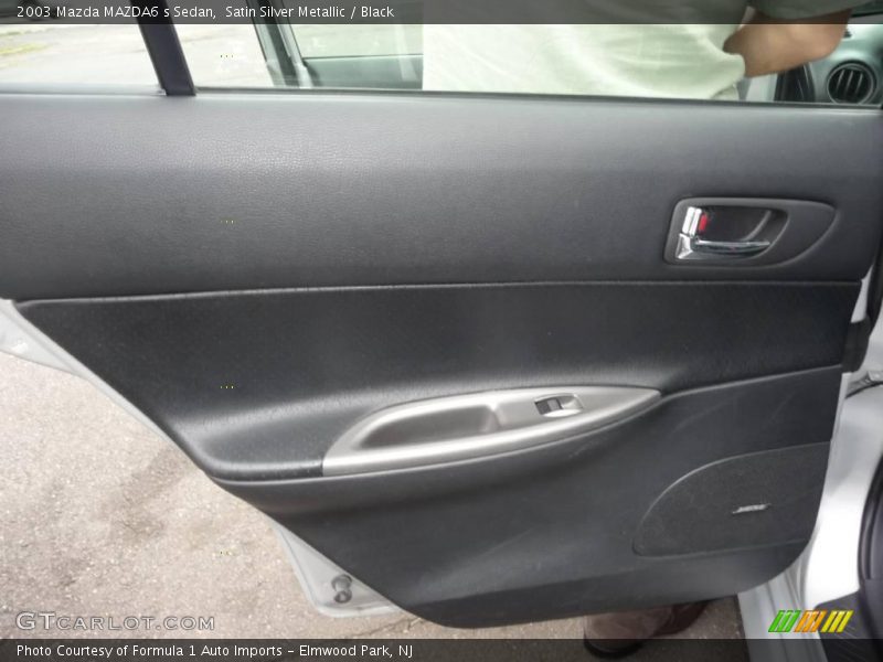 Satin Silver Metallic / Black 2003 Mazda MAZDA6 s Sedan
