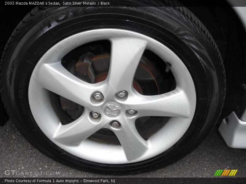 Satin Silver Metallic / Black 2003 Mazda MAZDA6 s Sedan