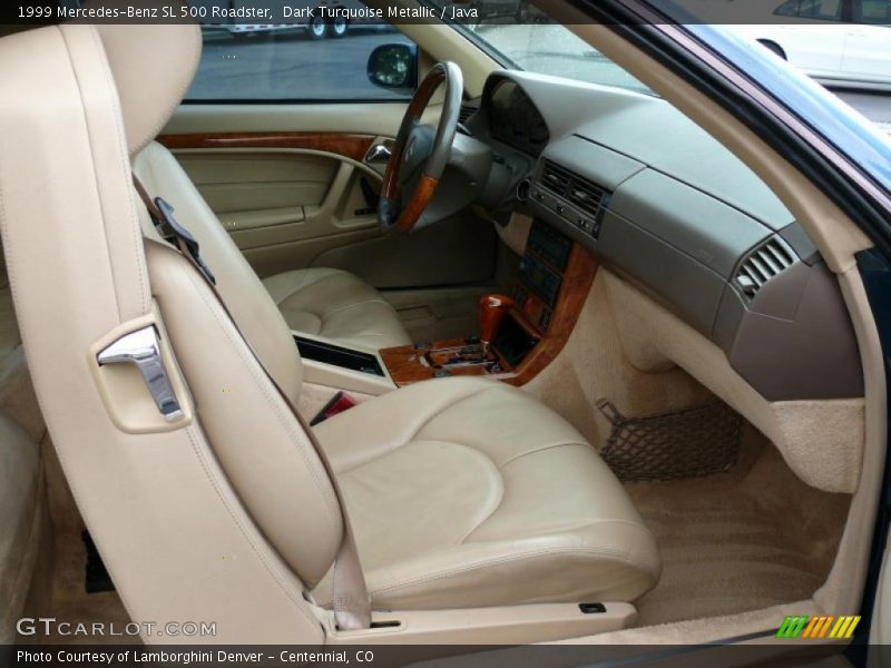 Dark Turquoise Metallic / Java 1999 Mercedes-Benz SL 500 Roadster