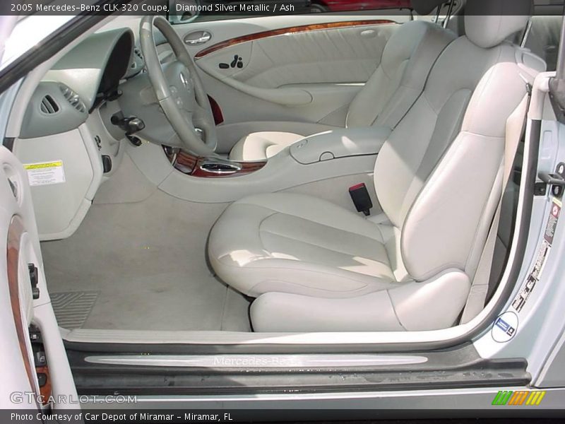 Diamond Silver Metallic / Ash 2005 Mercedes-Benz CLK 320 Coupe