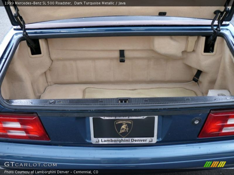 Dark Turquoise Metallic / Java 1999 Mercedes-Benz SL 500 Roadster