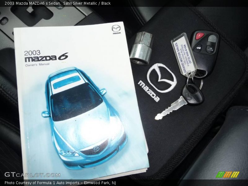 Satin Silver Metallic / Black 2003 Mazda MAZDA6 s Sedan