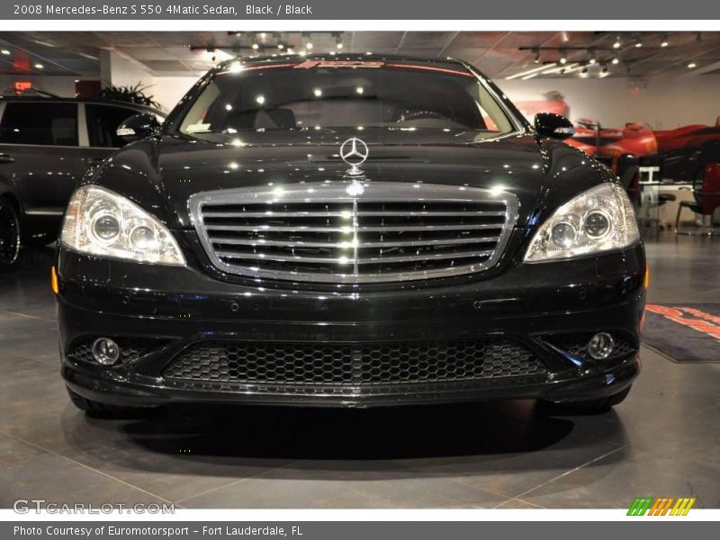 Black / Black 2008 Mercedes-Benz S 550 4Matic Sedan