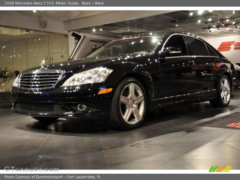 Black / Black 2008 Mercedes-Benz S 550 4Matic Sedan
