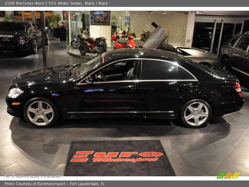 Black / Black 2008 Mercedes-Benz S 550 4Matic Sedan