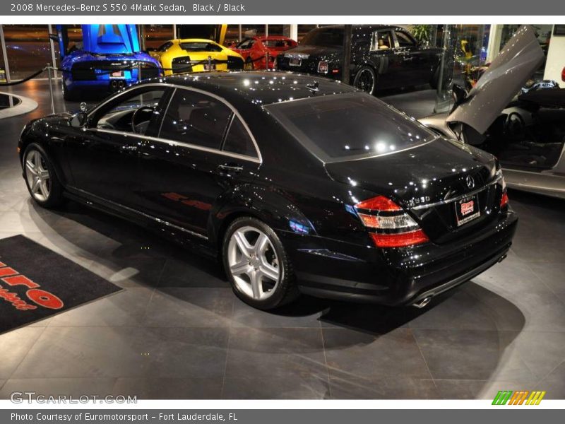 Black / Black 2008 Mercedes-Benz S 550 4Matic Sedan