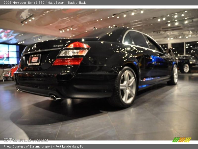 Black / Black 2008 Mercedes-Benz S 550 4Matic Sedan
