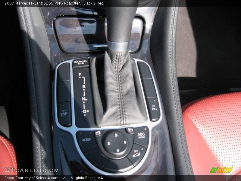 Black / Red 2007 Mercedes-Benz SL 55 AMG Roadster