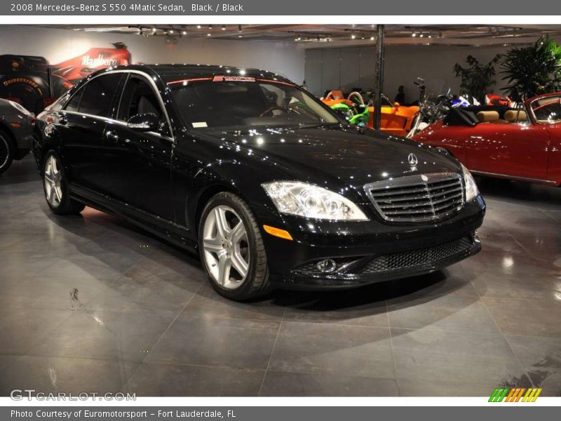 Black / Black 2008 Mercedes-Benz S 550 4Matic Sedan