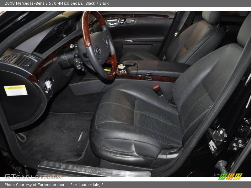 Black / Black 2008 Mercedes-Benz S 550 4Matic Sedan