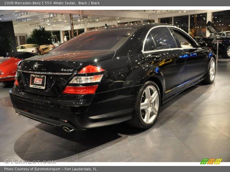 Black / Black 2008 Mercedes-Benz S 550 4Matic Sedan