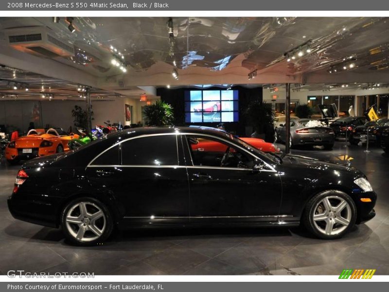 Black / Black 2008 Mercedes-Benz S 550 4Matic Sedan
