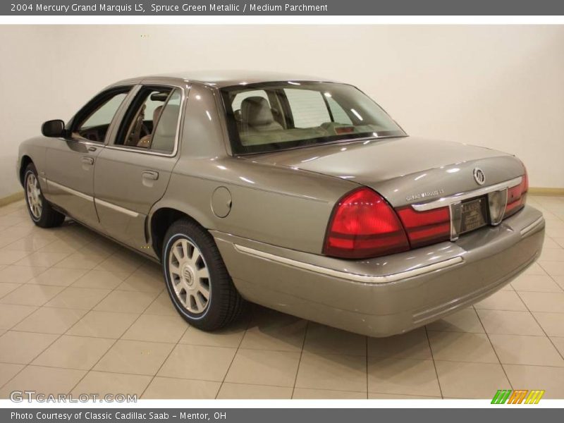Spruce Green Metallic / Medium Parchment 2004 Mercury Grand Marquis LS