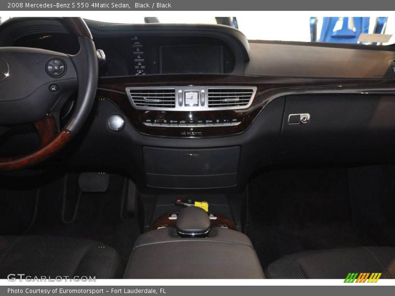 Black / Black 2008 Mercedes-Benz S 550 4Matic Sedan