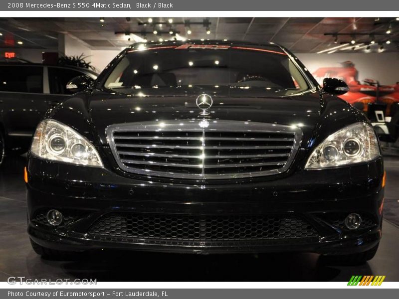 Black / Black 2008 Mercedes-Benz S 550 4Matic Sedan