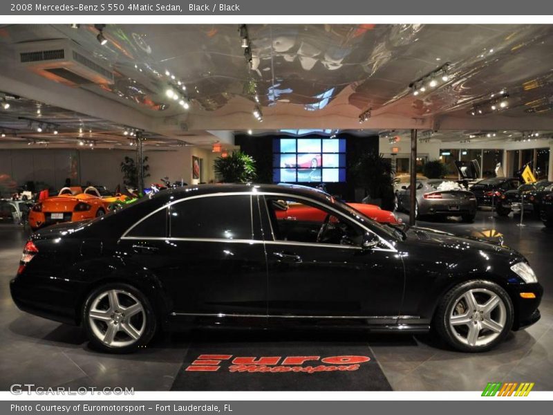 Black / Black 2008 Mercedes-Benz S 550 4Matic Sedan