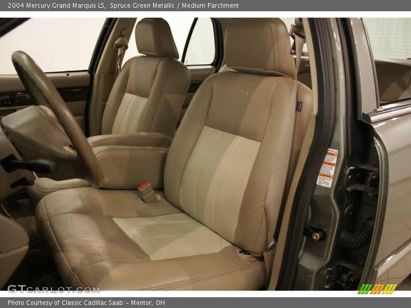 Spruce Green Metallic / Medium Parchment 2004 Mercury Grand Marquis LS