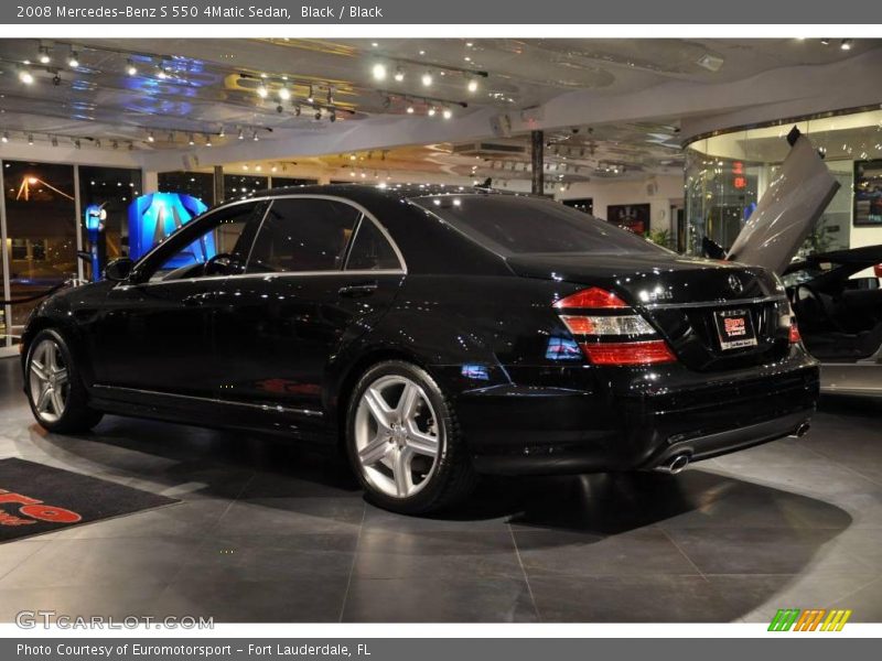 Black / Black 2008 Mercedes-Benz S 550 4Matic Sedan