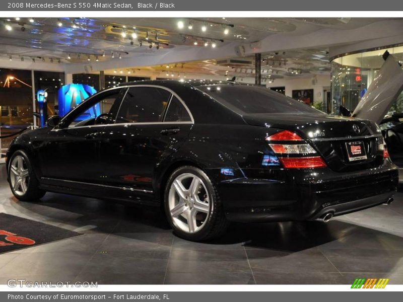 Black / Black 2008 Mercedes-Benz S 550 4Matic Sedan