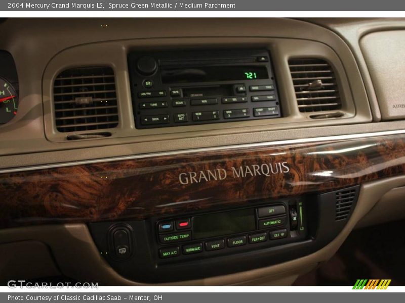 Spruce Green Metallic / Medium Parchment 2004 Mercury Grand Marquis LS