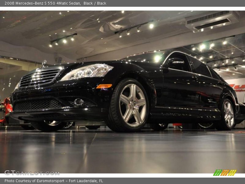 Black / Black 2008 Mercedes-Benz S 550 4Matic Sedan