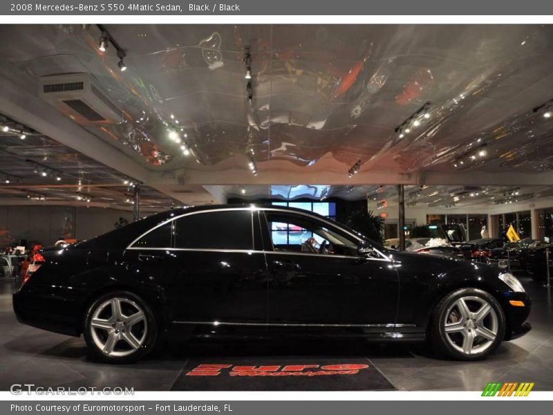 Black / Black 2008 Mercedes-Benz S 550 4Matic Sedan