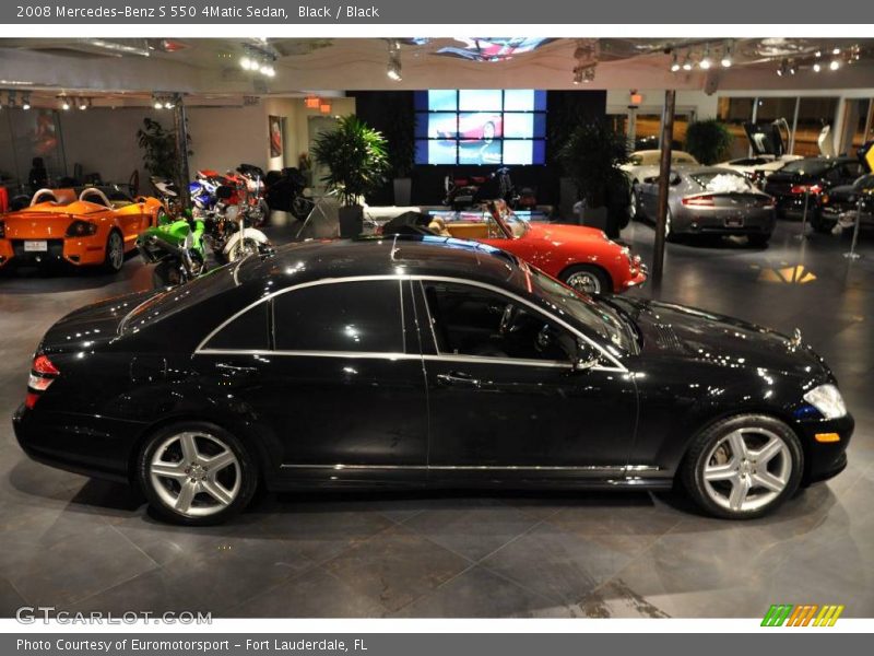 Black / Black 2008 Mercedes-Benz S 550 4Matic Sedan