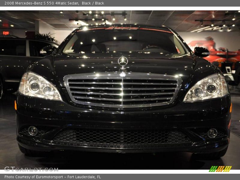 Black / Black 2008 Mercedes-Benz S 550 4Matic Sedan