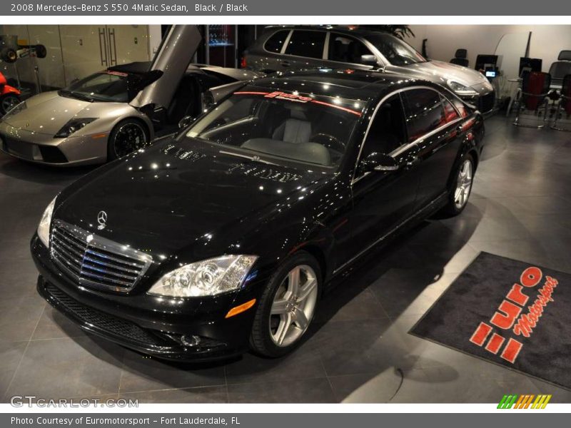 Black / Black 2008 Mercedes-Benz S 550 4Matic Sedan