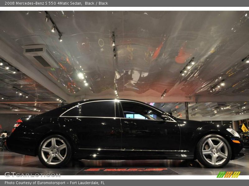 Black / Black 2008 Mercedes-Benz S 550 4Matic Sedan