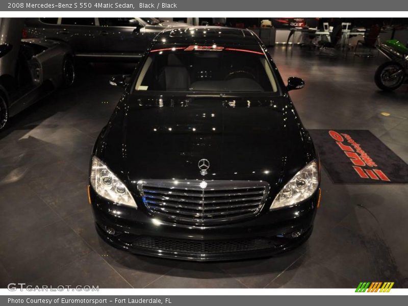 Black / Black 2008 Mercedes-Benz S 550 4Matic Sedan