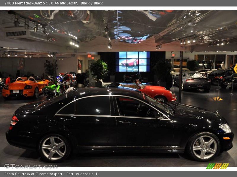 Black / Black 2008 Mercedes-Benz S 550 4Matic Sedan