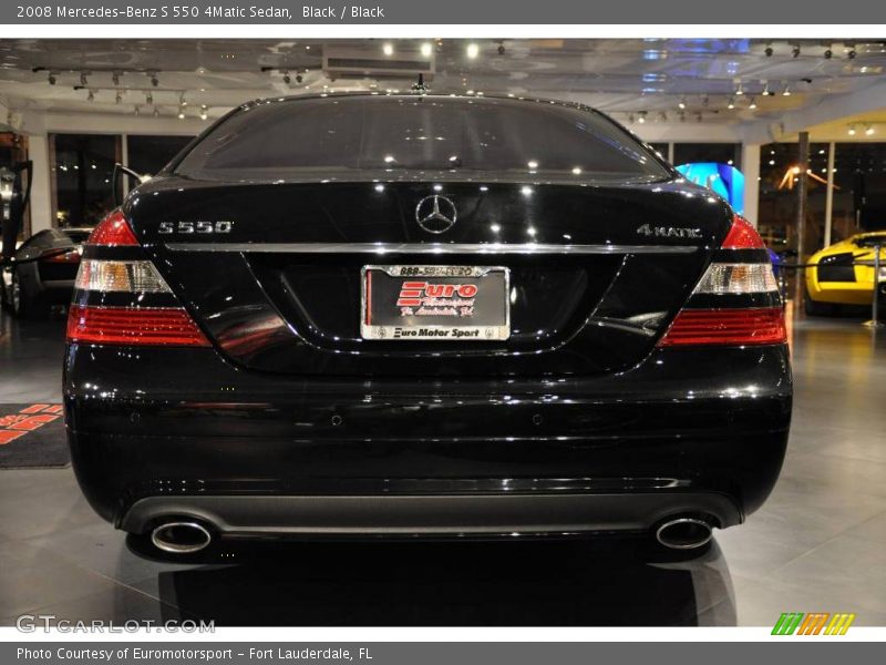 Black / Black 2008 Mercedes-Benz S 550 4Matic Sedan