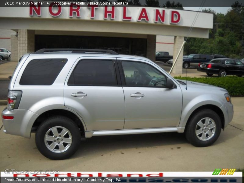 Ingot Silver Metallic / Black/Stone Alcantara 2010 Mercury Mariner I4