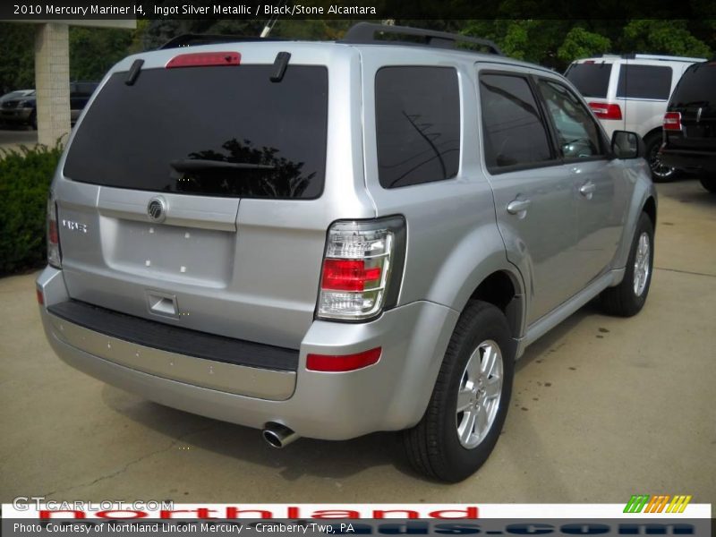 Ingot Silver Metallic / Black/Stone Alcantara 2010 Mercury Mariner I4