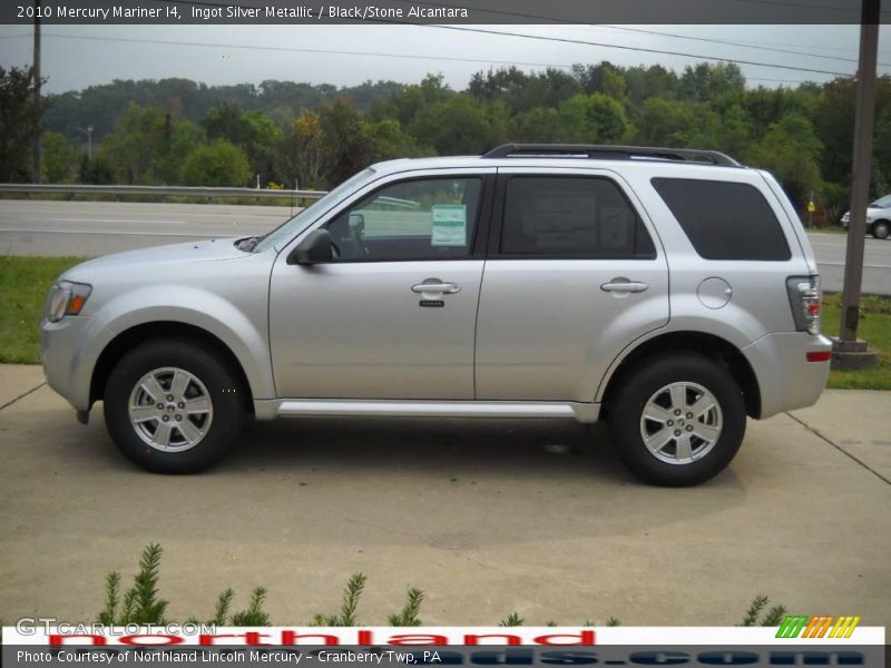 Ingot Silver Metallic / Black/Stone Alcantara 2010 Mercury Mariner I4