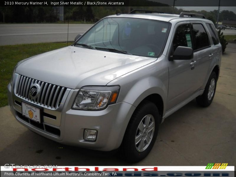Ingot Silver Metallic / Black/Stone Alcantara 2010 Mercury Mariner I4