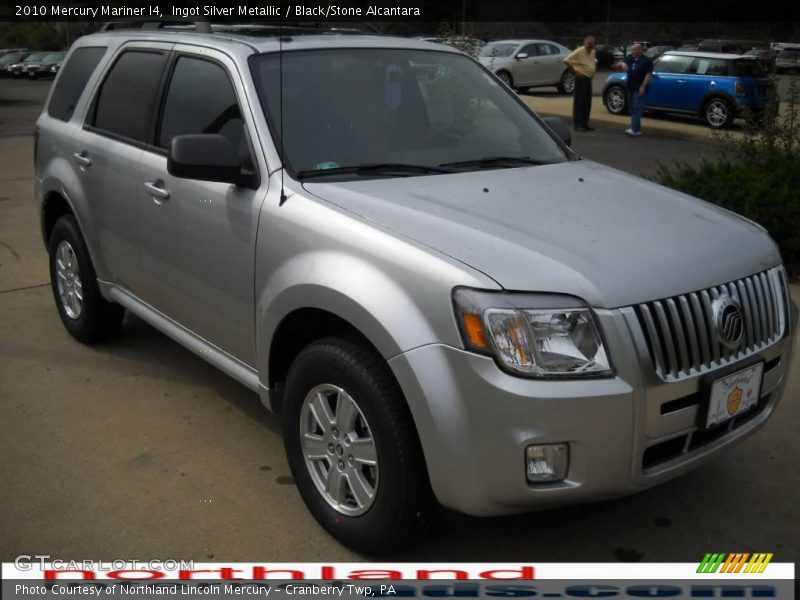 Ingot Silver Metallic / Black/Stone Alcantara 2010 Mercury Mariner I4