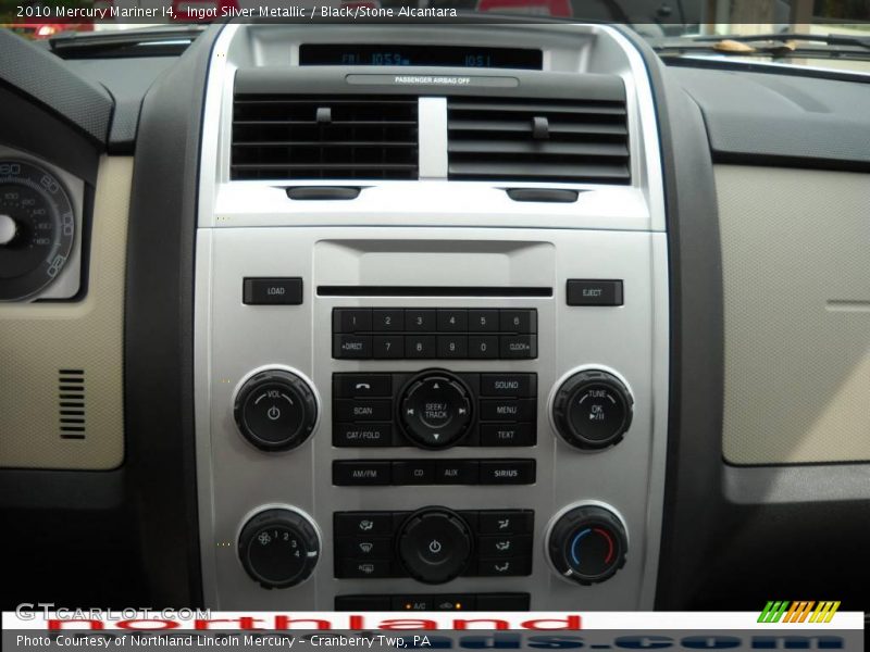 Ingot Silver Metallic / Black/Stone Alcantara 2010 Mercury Mariner I4