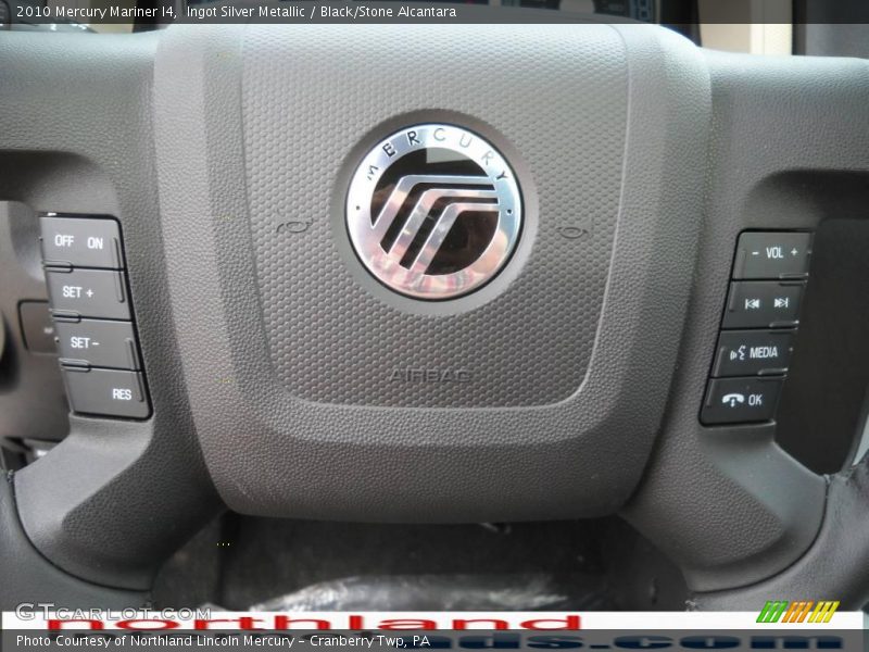 Ingot Silver Metallic / Black/Stone Alcantara 2010 Mercury Mariner I4