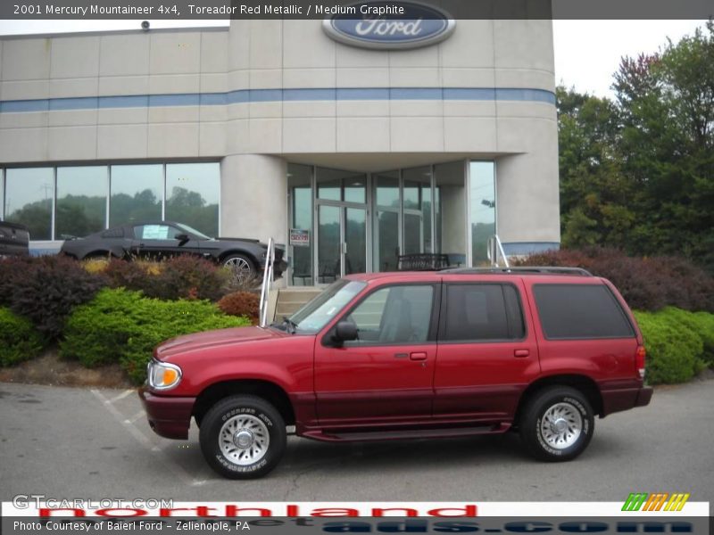 Toreador Red Metallic / Medium Graphite 2001 Mercury Mountaineer 4x4