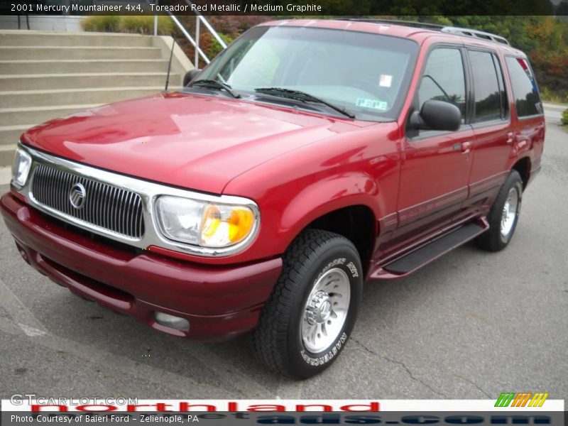 Toreador Red Metallic / Medium Graphite 2001 Mercury Mountaineer 4x4