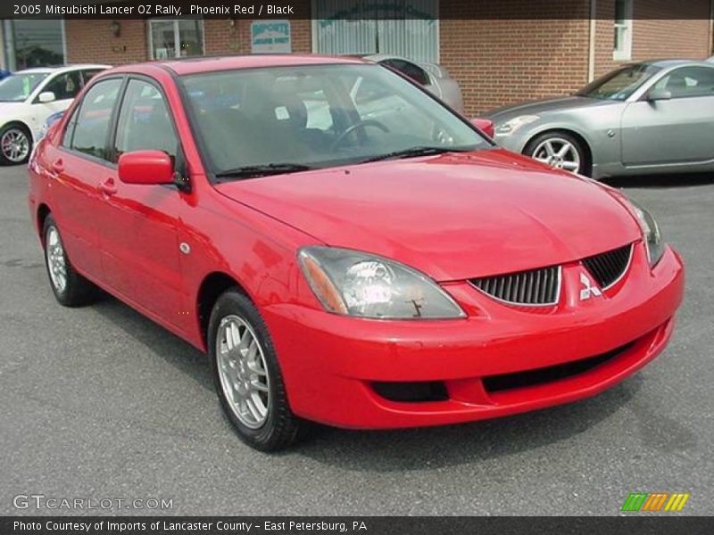 Phoenix Red / Black 2005 Mitsubishi Lancer OZ Rally