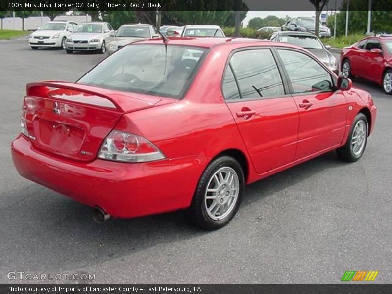 Phoenix Red / Black 2005 Mitsubishi Lancer OZ Rally