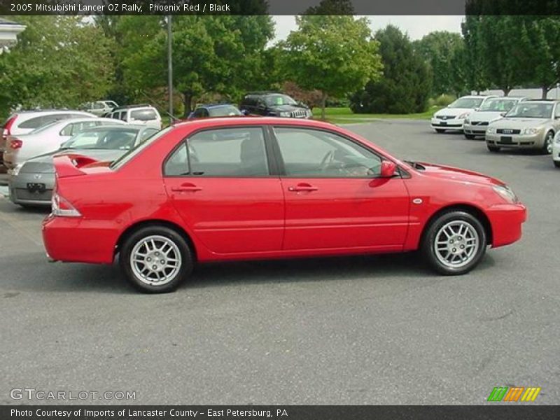 Phoenix Red / Black 2005 Mitsubishi Lancer OZ Rally