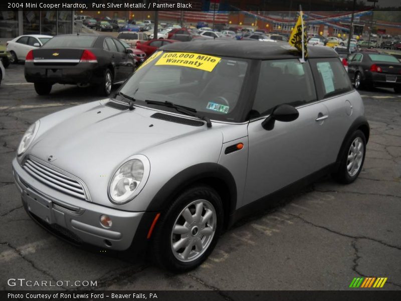 Pure Silver Metallic / Panther Black 2004 Mini Cooper Hardtop