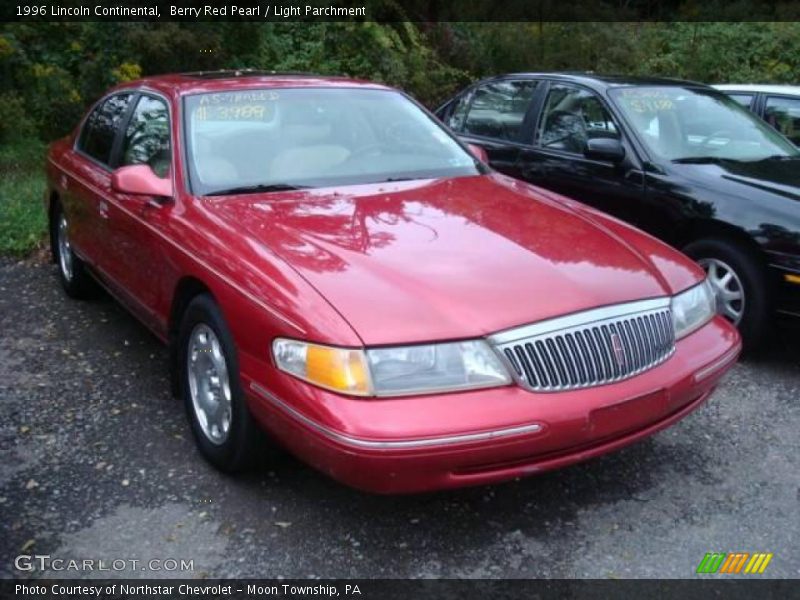 Berry Red Pearl / Light Parchment 1996 Lincoln Continental