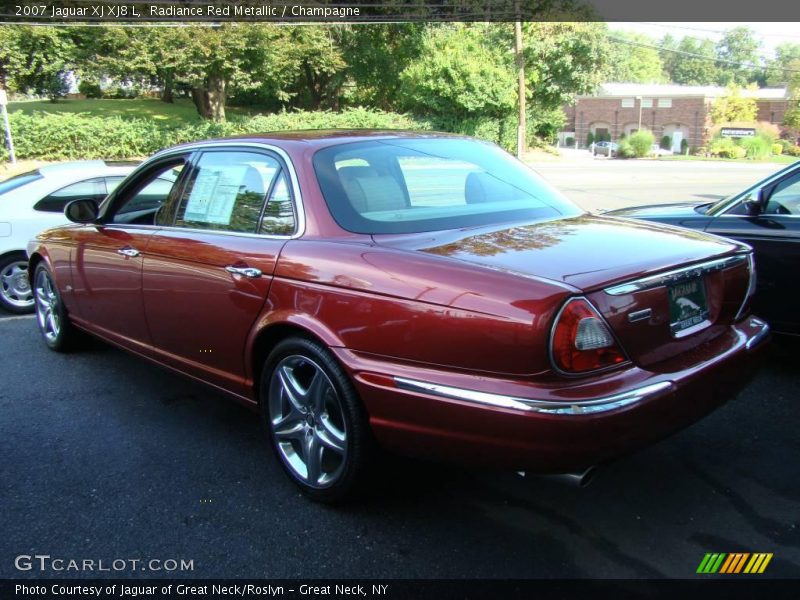 Radiance Red Metallic / Champagne 2007 Jaguar XJ XJ8 L
